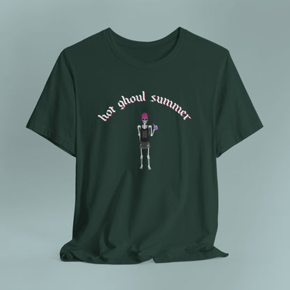 Hot Ghoul Summer Punk Goth T-Shirt, Unisex Tee Shirt, Halloween, Alternative Fashion, Spooky Clothing, Graphic Tee