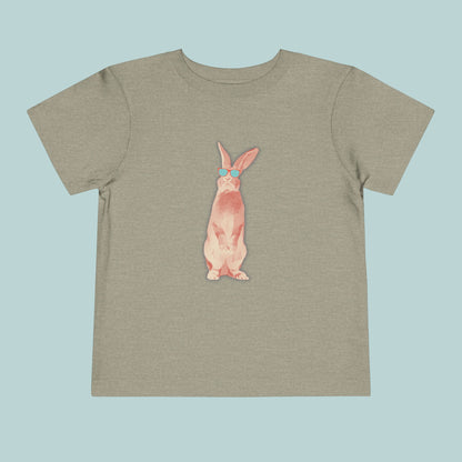 Cool Bunny Toddler Tee, Cute Kid's T-Shirt, Toddler Summer Shirt, Adorable Rabbit Tee, Playful Bunny Design, Great for Birthdays, Easter