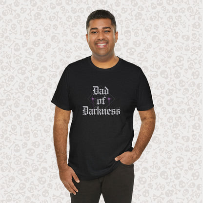 Dad of Darkness Unisex Tee, Gothic Father's Day Gift, Dad Life Shirt, Cool Dad, Spooky Dad Apparel, Doom Metal Dad, Punk Dad, Rebel Dad, Goth Dad
