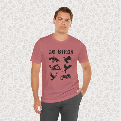 Go Birds Cryptids T-Shirt, Bird Cryptid Tee, Thunderbird Shirt, Snallygaster, Griffin, Phoenix, Devil Bird, Terror Bird, Philadelphia Shirt