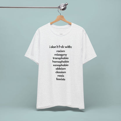 Social Justice Unisex Cotton Tee | Anti-Discrimination Shirt for Activism, Pride Events, Inclusivity, Everyday Wear
