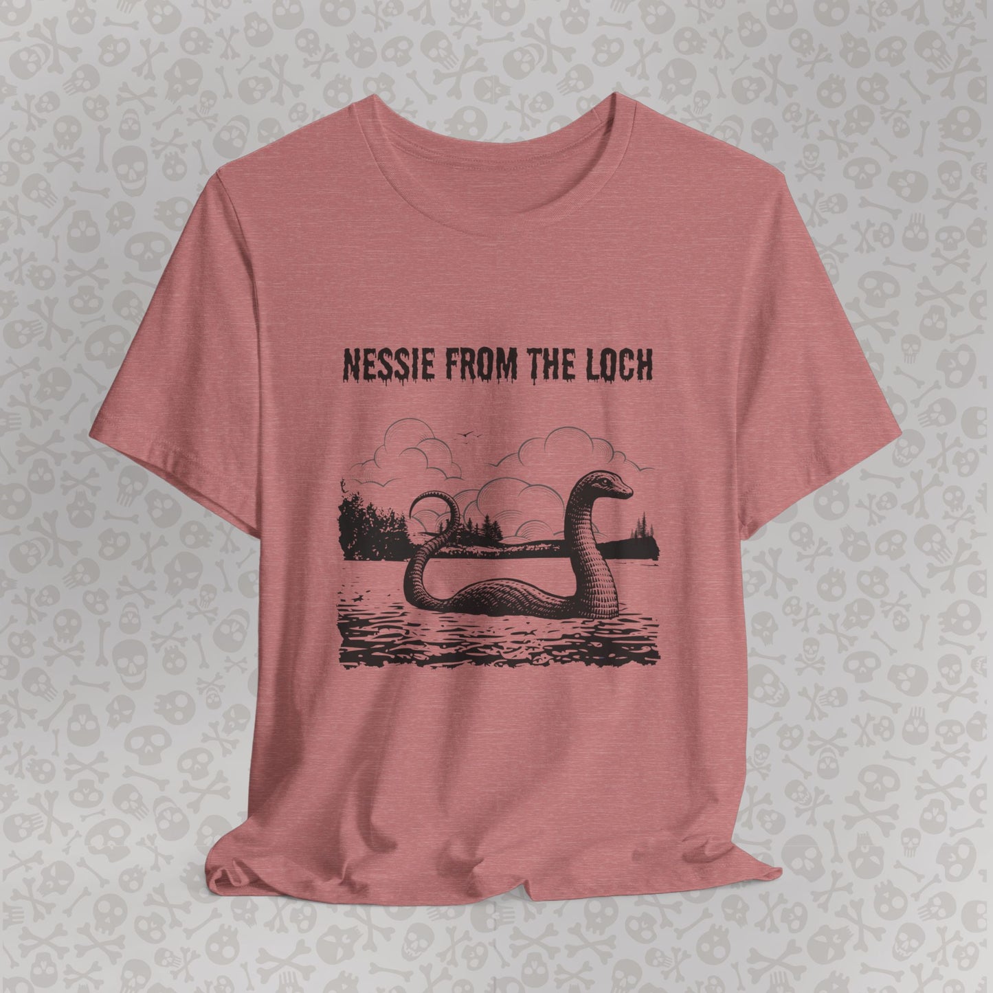 Nessie from the Loch Tee, Nessie Loch Ness Monster T-Shirt, Cryptid Tee, Unisex Jersey Short Sleeve Shirt, Loch Ness