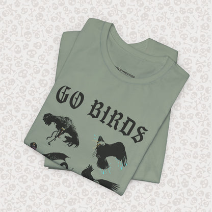 Go Birds Cryptids T-Shirt, Bird Cryptid Tee, Thunderbird Shirt, Snallygaster, Griffin, Phoenix, Devil Bird, Terror Bird, Philadelphia Shirt