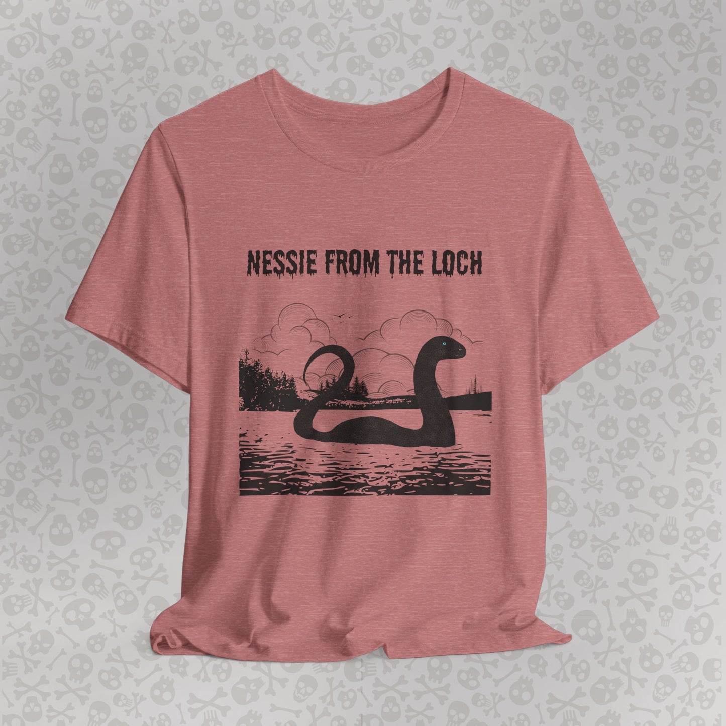 Camiseta de Nessie del Lago, camiseta de Nessie del Monstruo del Lago Ness, camiseta Cryptid, camiseta unisex de manga corta, Lago Ness