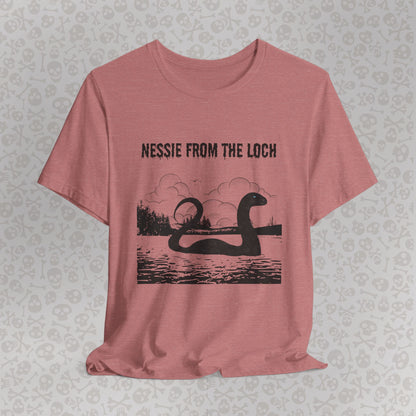 Camiseta de Nessie del Lago, camiseta de Nessie del Monstruo del Lago Ness, camiseta Cryptid, camiseta unisex de manga corta, Lago Ness