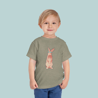 Cool Bunny Toddler Tee, Cute Kid's T-Shirt, Toddler Summer Shirt, Adorable Rabbit Tee, Playful Bunny Design, Great for Birthdays, Easter