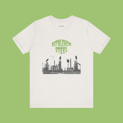 Spooky Bethlehem Steel T-Shirt, Bethlehem Goth, Vintage Style Tee, Retro Graphic Top, Unisex Jersey Short Sleeve Tee, Bethlehem PA