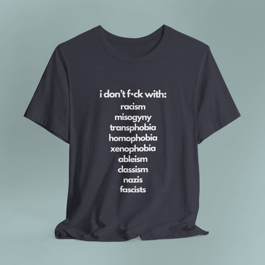 Social Justice Unisex Cotton Tee | Anti-Discrimination Shirt for Activism, Pride Events, Inclusivity, Everyday Wear