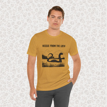 Camiseta de Nessie del Lago, camiseta de Nessie del Monstruo del Lago Ness, camiseta Cryptid, camiseta unisex de manga corta, Lago Ness