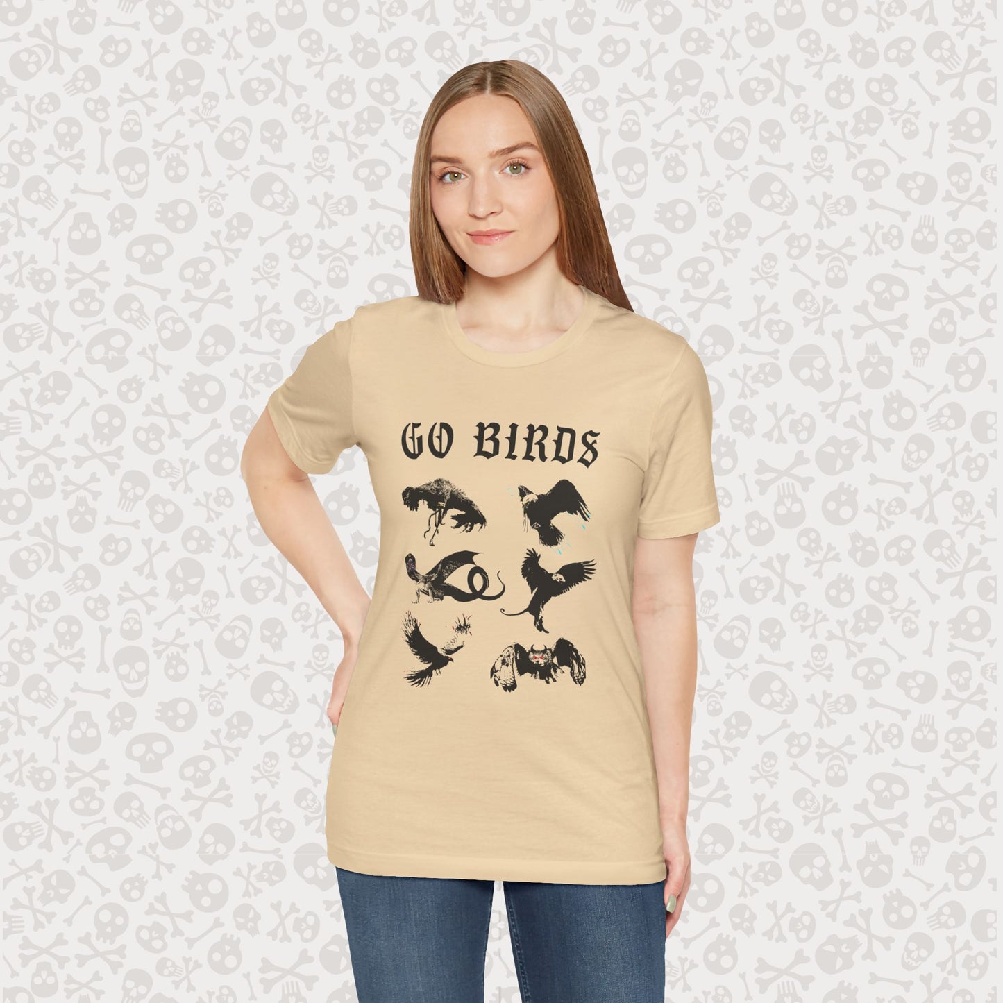 Go Birds Cryptids T-Shirt, Bird Cryptid Tee, Thunderbird Shirt, Snallygaster, Griffin, Phoenix, Devil Bird, Terror Bird, Philadelphia Shirt