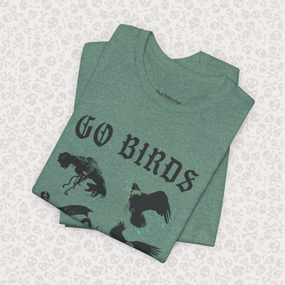 Go Birds Cryptids T-Shirt, Bird Cryptid Tee, Thunderbird Shirt, Snallygaster, Griffin, Phoenix, Devil Bird, Terror Bird, Philadelphia Shirt