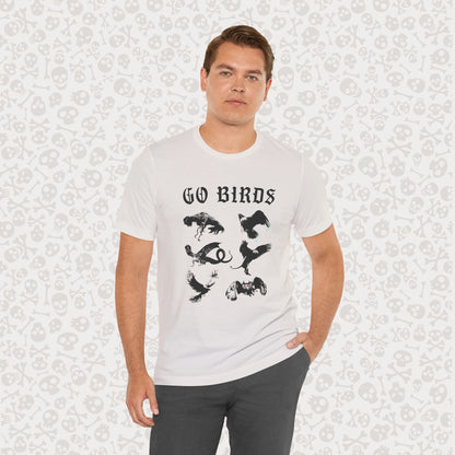 Go Birds Cryptids T-Shirt, Bird Cryptid Tee, Thunderbird Shirt, Snallygaster, Griffin, Phoenix, Devil Bird, Terror Bird, Philadelphia Shirt