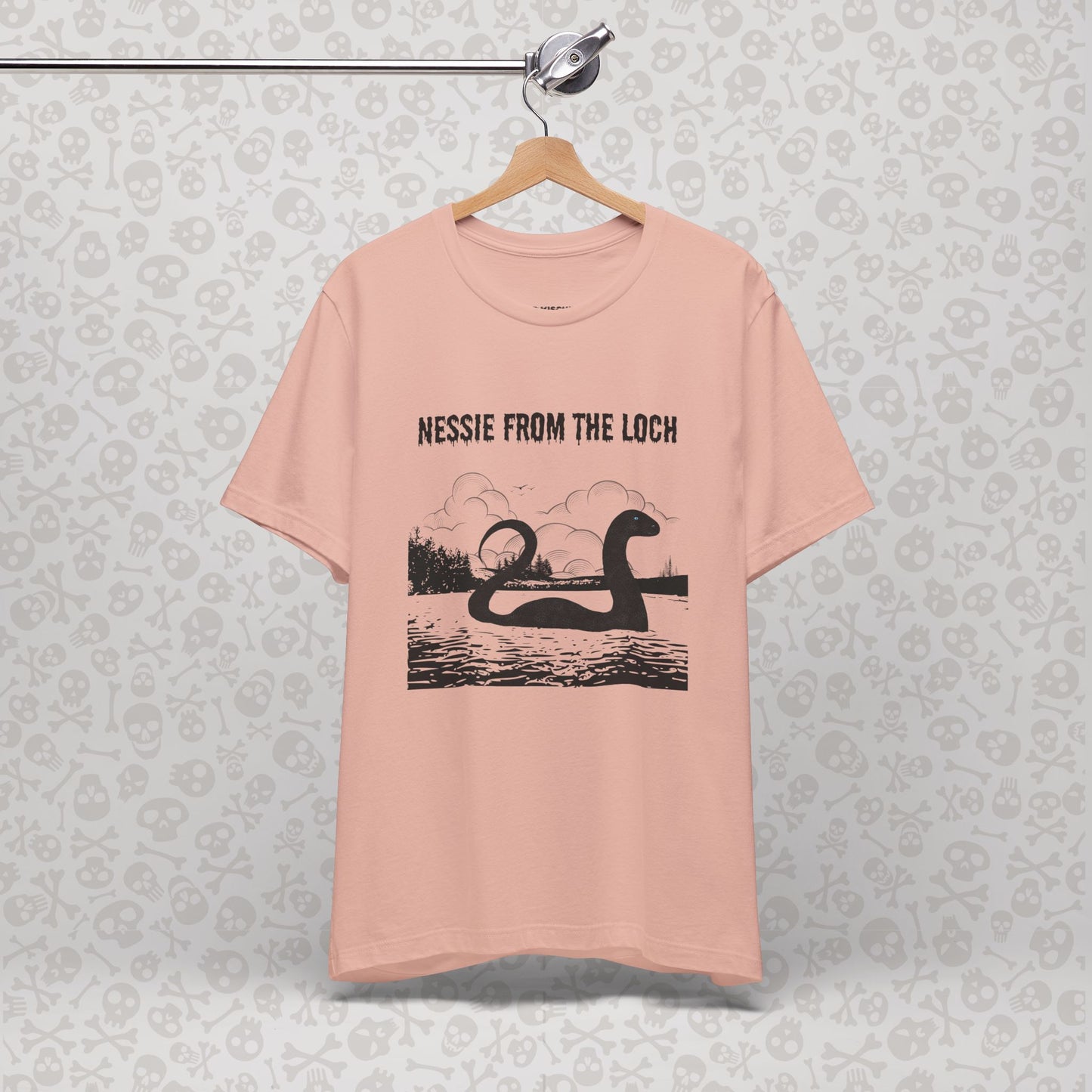 Camiseta de Nessie del Lago, camiseta de Nessie del Monstruo del Lago Ness, camiseta Cryptid, camiseta unisex de manga corta, Lago Ness