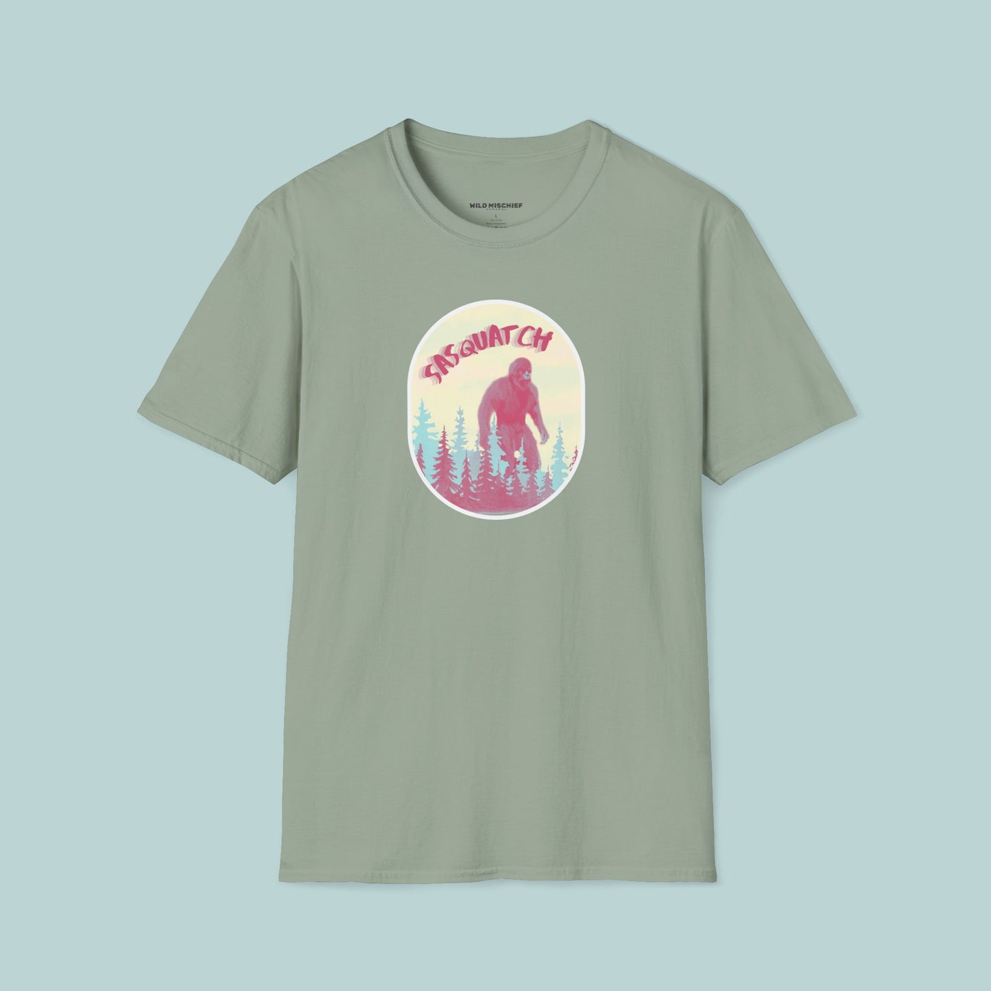 Sasquatch Adventure T-Shirt, Unisex Softstyle Tee, Nature Lover Gift, Camping Shirt, Funny Outdoor Apparel, Hiking Outfit, Cryptid T-Shirt