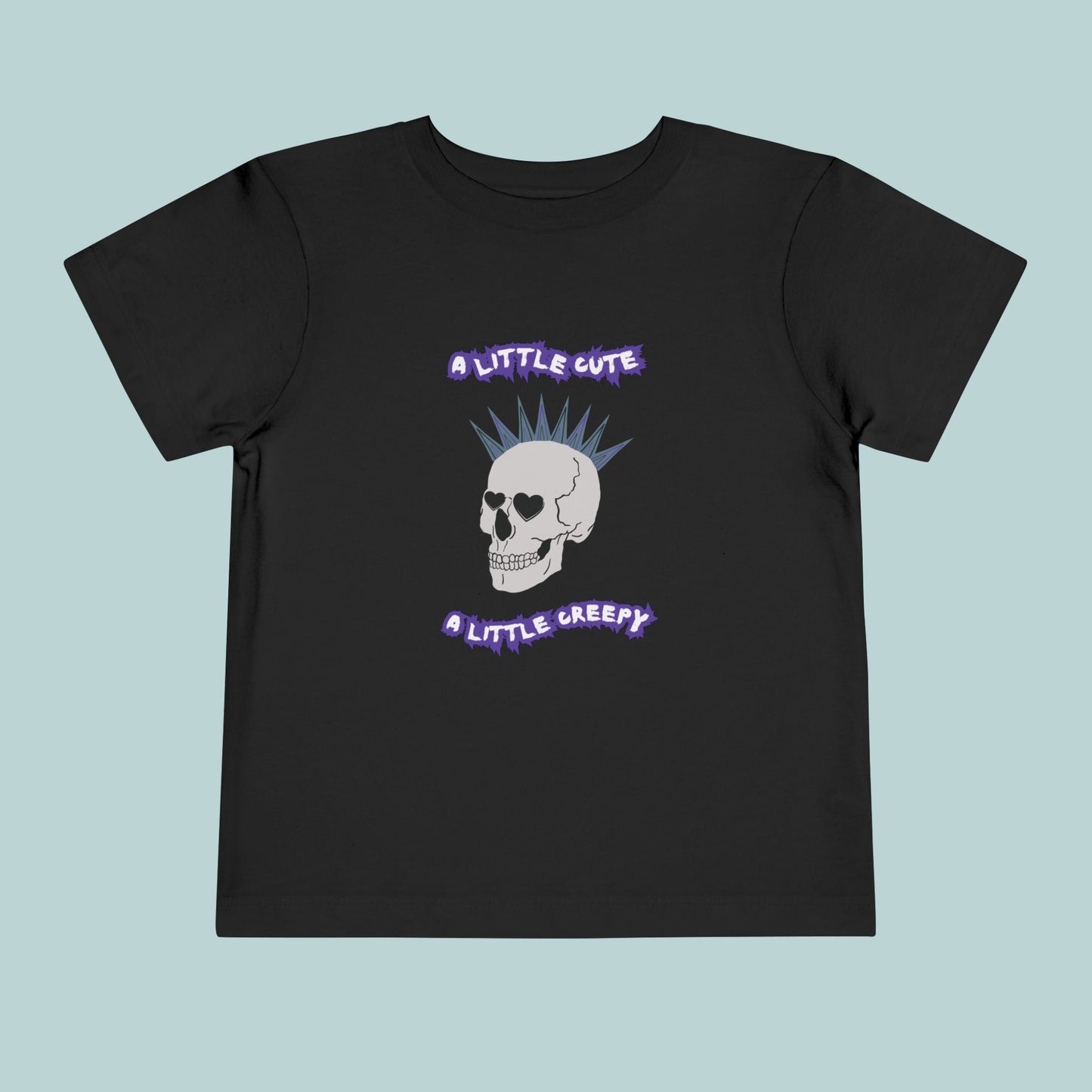 Cute & Creepy Toddler Tee, Perfect for Halloween or Valentine's Day, Kid's Punk Rock Style, Gift for Toddlers, Unique Toddler Apparel