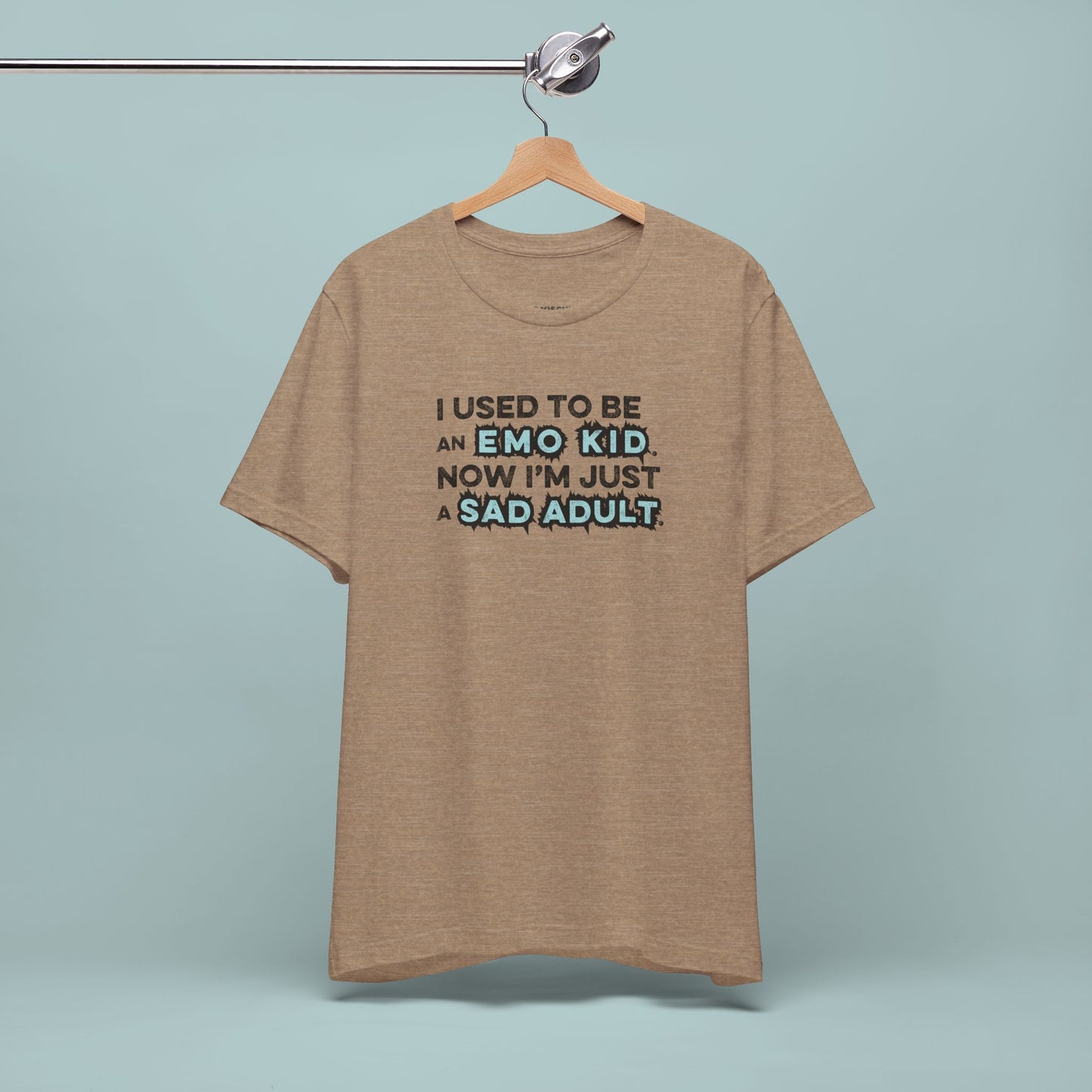 Former Emo Kid T-Shirt, Unisex Short Sleeve Tee, Gift for Sad Adults, Emo Fashion Tee, Casual Everyday Wear, Funny T-Shirt