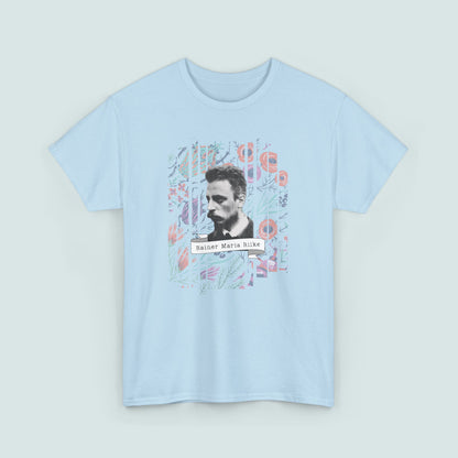 Rainer Maria Rilke Poetry Tee, Literary T-Shirt, Poetry Gift, Poet T-Shirt, Writer Gift, Floral