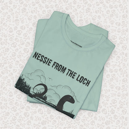 Camiseta de Nessie del Lago, camiseta de Nessie del Monstruo del Lago Ness, camiseta Cryptid, camiseta unisex de manga corta, Lago Ness