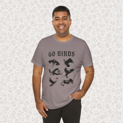 Go Birds Cryptids T-Shirt, Bird Cryptid Tee, Thunderbird Shirt, Snallygaster, Griffin, Phoenix, Devil Bird, Terror Bird, Philadelphia Shirt