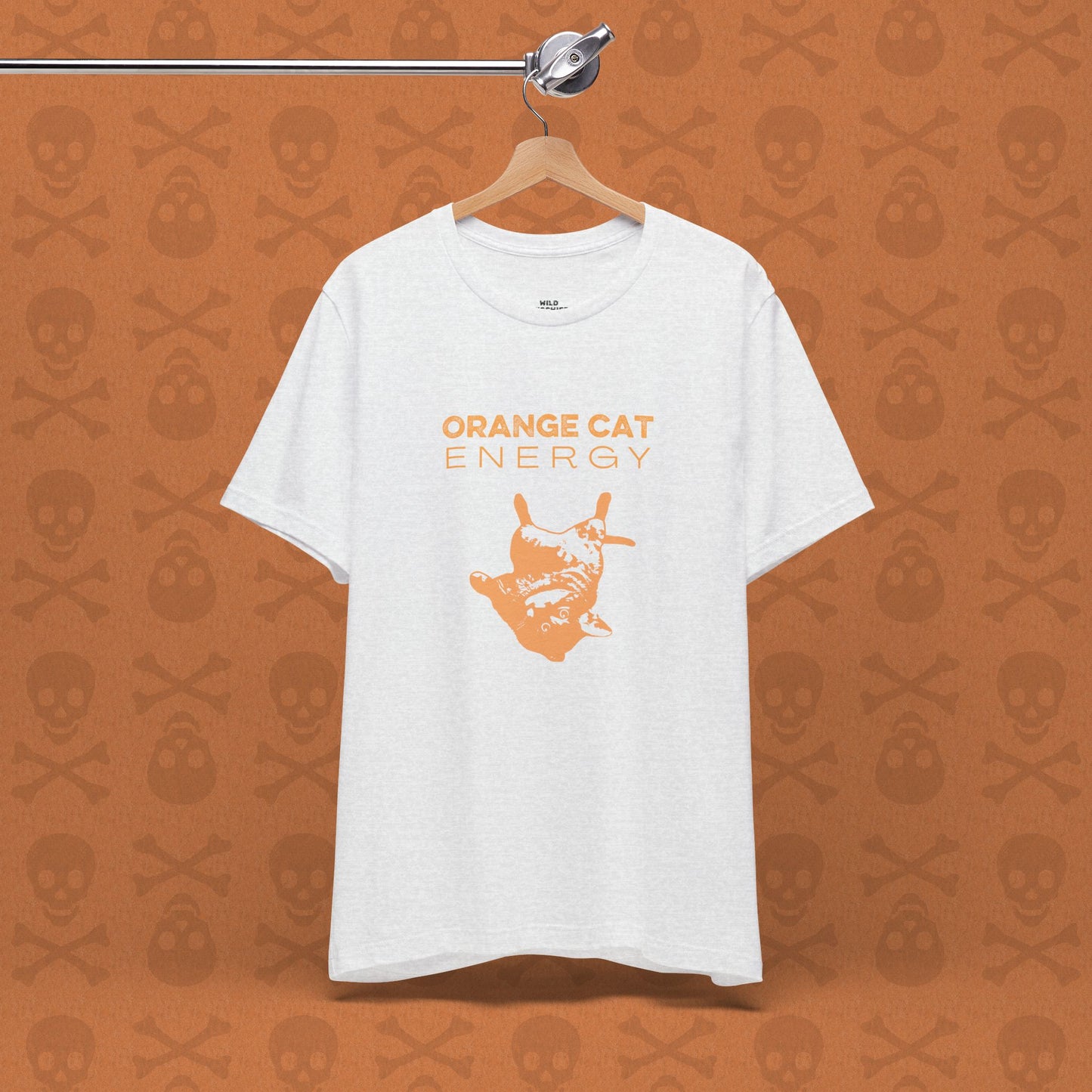 Orange Cat Energy T-Shirt | Funny Cat Shirt | Cute Cat Lover Gift | Lazy Cat Graphic Tee | Orange Cat Mom Shirt | Pet Humor Tee