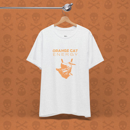 Orange Cat Energy T-Shirt | Funny Cat Shirt | Cute Cat Lover Gift | Lazy Cat Graphic Tee | Orange Cat Mom Shirt | Pet Humor Tee