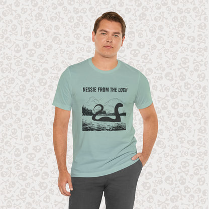 Camiseta de Nessie del Lago, camiseta de Nessie del Monstruo del Lago Ness, camiseta Cryptid, camiseta unisex de manga corta, Lago Ness
