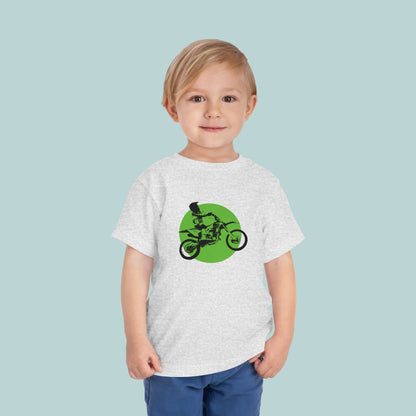 Dirt Bike Toddler Tee, Kids Motocross Shirt, Off-Road Child Top, Cool Children's T-Shirt for Boys and Girls, Birthday Gift for Toddlers
