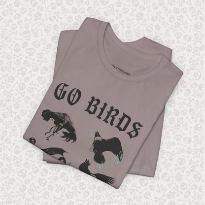 Go Birds Cryptids T-Shirt, Bird Cryptid Tee, Thunderbird Shirt, Snallygaster, Griffin, Phoenix, Devil Bird, Terror Bird, Philadelphia Shirt
