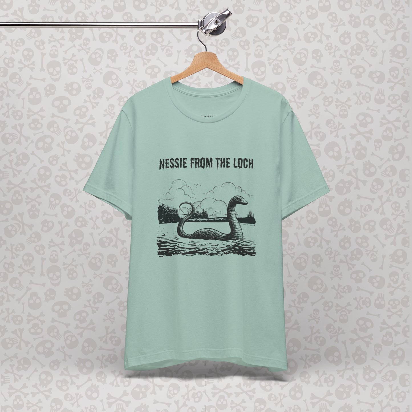 Nessie from the Loch Tee, Nessie Loch Ness Monster T-Shirt, Cryptid Tee, Unisex Jersey Short Sleeve Shirt, Loch Ness