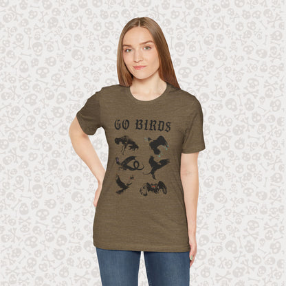 Go Birds Cryptids T-Shirt, Bird Cryptid Tee, Thunderbird Shirt, Snallygaster, Griffin, Phoenix, Devil Bird, Terror Bird, Philadelphia Shirt