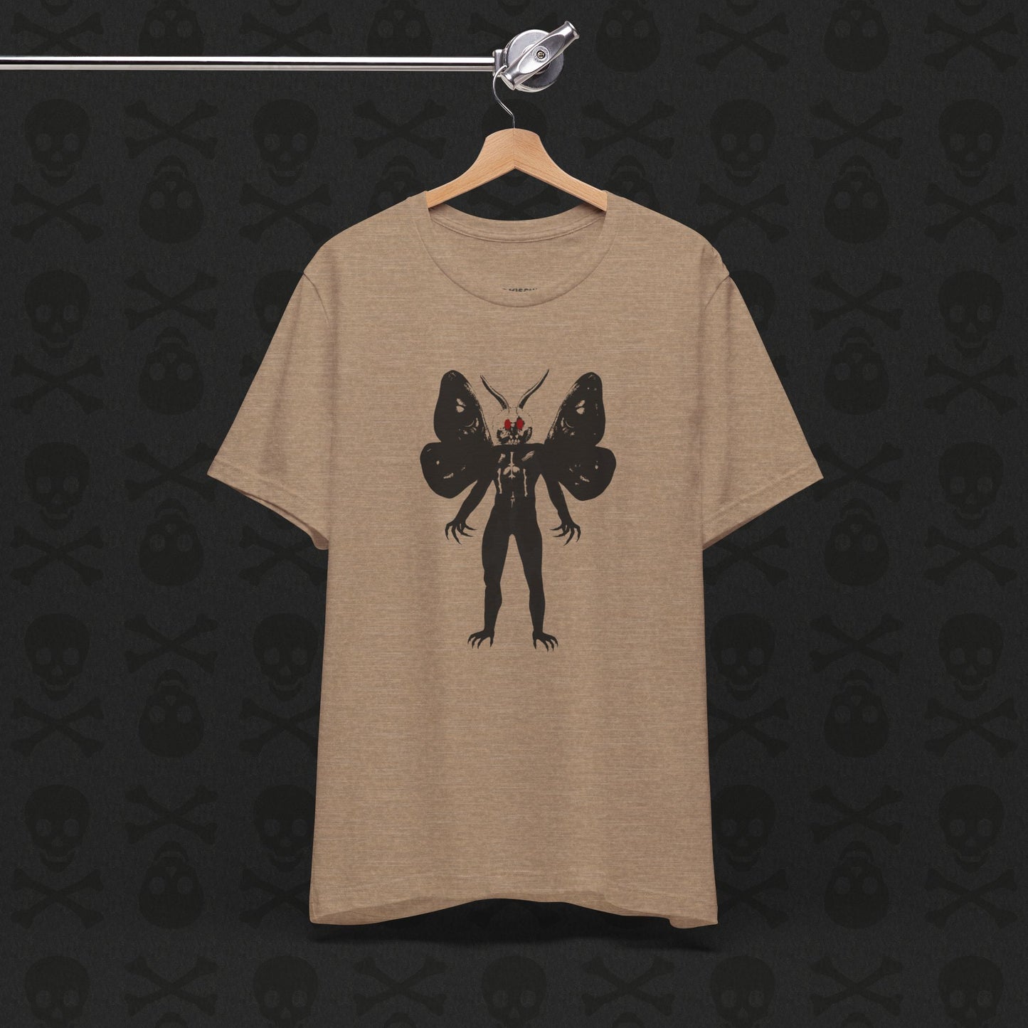 Camiseta Críptica de Mothman, Criatura Mitológica, Camiseta de Manga Corta Unisex, Camiseta de Leyenda Urbana, Camiseta de Criatura Paranormal, Camiseta Sobrenatural