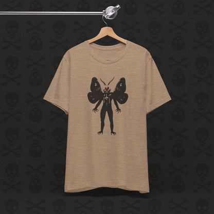 Camiseta Críptica de Mothman, Criatura Mitológica, Camiseta de Manga Corta Unisex, Camiseta de Leyenda Urbana, Camiseta de Criatura Paranormal, Camiseta Sobrenatural
