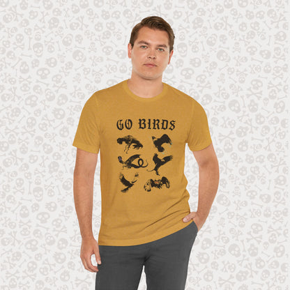 Go Birds Cryptids T-Shirt, Bird Cryptid Tee, Thunderbird Shirt, Snallygaster, Griffin, Phoenix, Devil Bird, Terror Bird, Philadelphia Shirt