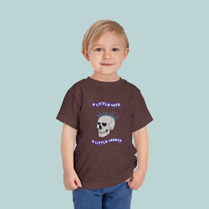 Cute & Creepy Toddler Tee, Perfect for Halloween or Valentine's Day, Kid's Punk Rock Style, Gift for Toddlers, Unique Toddler Apparel