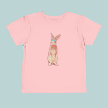 Cool Bunny Toddler Tee, Cute Kid's T-Shirt, Toddler Summer Shirt, Adorable Rabbit Tee, Playful Bunny Design, Great for Birthdays, Easter