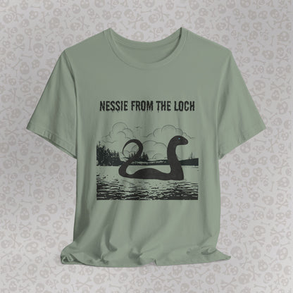 Camiseta de Nessie del Lago, camiseta de Nessie del Monstruo del Lago Ness, camiseta Cryptid, camiseta unisex de manga corta, Lago Ness