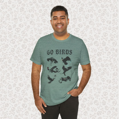Go Birds Cryptids T-Shirt, Bird Cryptid Tee, Thunderbird Shirt, Snallygaster, Griffin, Phoenix, Devil Bird, Terror Bird, Philadelphia Shirt