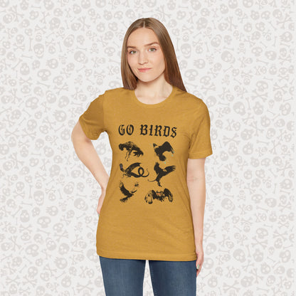 Go Birds Cryptids T-Shirt, Bird Cryptid Tee, Thunderbird Shirt, Snallygaster, Griffin, Phoenix, Devil Bird, Terror Bird, Philadelphia Shirt