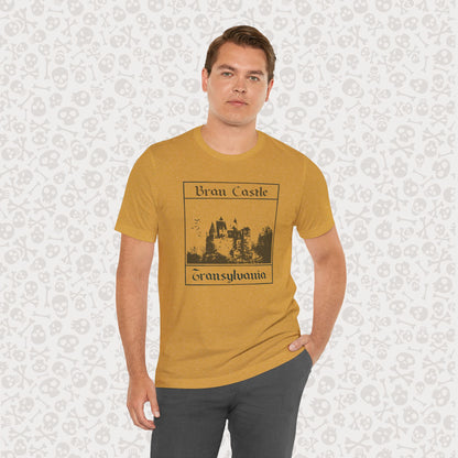 Bran Castle Transylvania T-Shirt, Dracula Shirt, Vampire Halloween Tee, Gothic Horror Shirt, Spooky Dracula Top, Halloween Costume Tee, Transylvania Romania