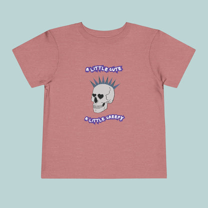 Cute & Creepy Toddler Tee, Perfect for Halloween or Valentine's Day, Kid's Punk Rock Style, Gift for Toddlers, Unique Toddler Apparel