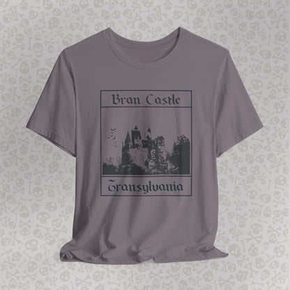 Bran Castle Transylvania T-Shirt, Dracula Shirt, Vampire Halloween Tee, Gothic Horror Shirt, Spooky Dracula Top, Halloween Costume Tee, Transylvania Romania