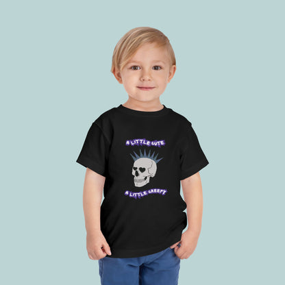 Cute & Creepy Toddler Tee, Perfect for Halloween or Valentine's Day, Kid's Punk Rock Style, Gift for Toddlers, Unique Toddler Apparel