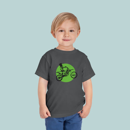 Dirt Bike Toddler Tee, Kids Motocross Shirt, Off-Road Child Top, Cool Children's T-Shirt for Boys and Girls, Birthday Gift for Toddlers