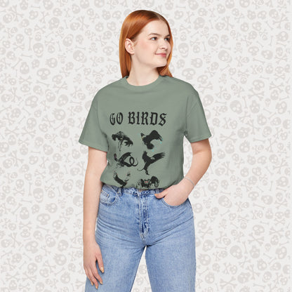 Go Birds Cryptids T-Shirt, Bird Cryptid Tee, Thunderbird Shirt, Snallygaster, Griffin, Phoenix, Devil Bird, Terror Bird, Philadelphia Shirt