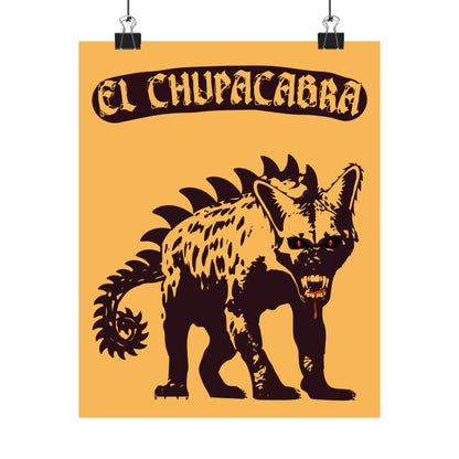 Póster mate - El Chupacabras 8x10 o 16x20
