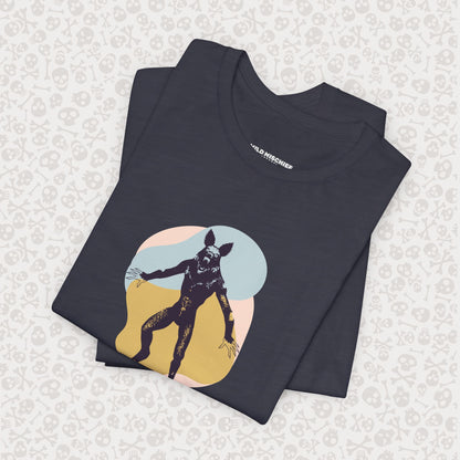 Camiseta abstracta con gráfico de hombre lobo, unisex, de Halloween, de terror, de luna llena, de Teen Wolf, de Cryptids