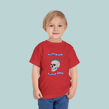 Cute & Creepy Toddler Tee, Perfect for Halloween or Valentine's Day, Kid's Punk Rock Style, Gift for Toddlers, Unique Toddler Apparel