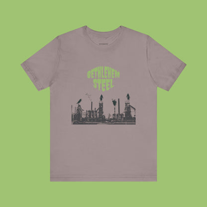 Spooky Bethlehem Steel T-Shirt, Bethlehem Goth, Vintage Style Tee, Retro Graphic Top, Unisex Jersey Short Sleeve Tee, Bethlehem PA