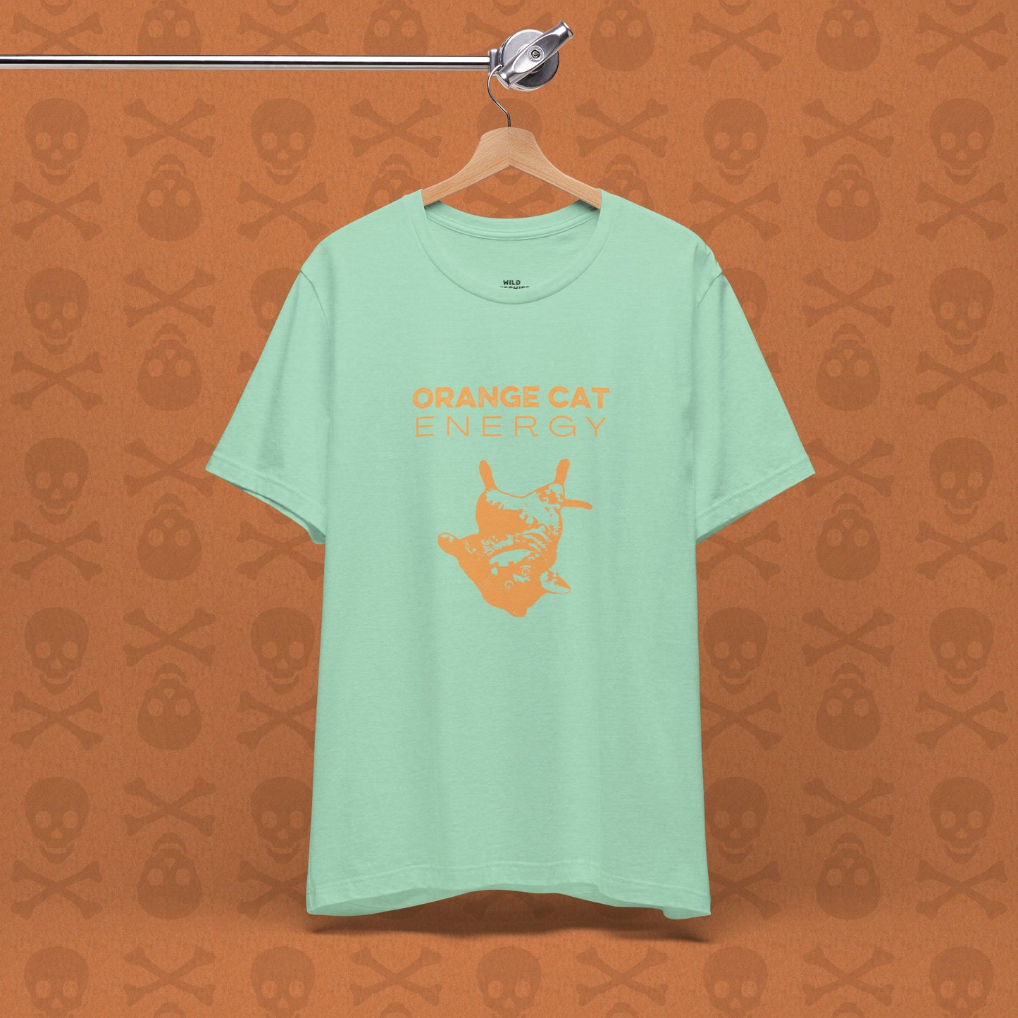 Orange Cat Energy T-Shirt | Funny Cat Shirt | Cute Cat Lover Gift | Lazy Cat Graphic Tee | Orange Cat Mom Shirt | Pet Humor Tee