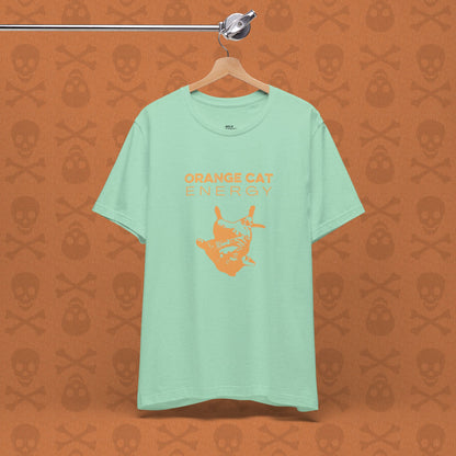 Orange Cat Energy T-Shirt | Funny Cat Shirt | Cute Cat Lover Gift | Lazy Cat Graphic Tee | Orange Cat Mom Shirt | Pet Humor Tee